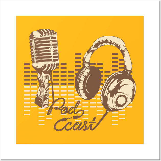 Retro Podcaster Wall Art by The Podcast Host